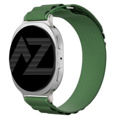 Accezz Nylon Alpine Armband für Samsung Galaxy Watch 9 (40/44mm) / Watch 8 (40/44mm) / Classic (46mm) - Olive Green