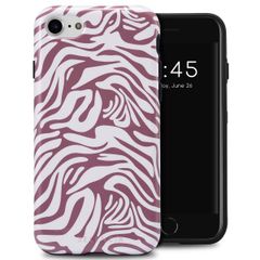 Selencia Vivid Back Cover für das iPhone SE (2022 / 2020) / 8 / 7 / 6(s) - Trippy Swirl Dark Rose