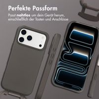imoshion Color Backcover mit abnehmbarem Handykette und MagSafe Apple iPhone 17 Pro Max - Black Coffee