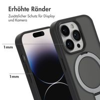 Accezz Ring Stand Backcover mit MagSafe für das Apple iPhone 14 Pro - Schwarz