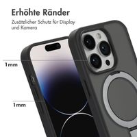 Accezz Ring Stand Backcover mit MagSafe für das iPhone 14 Pro - Schwarz