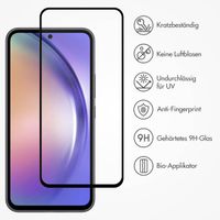 Accezz Vollflächige Schutzfolie aus gehärtetem Glas mit Applikator Samsung Galaxy A54 (5G) / S23 FE