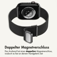 imoshion Mailändische Magnetarmband für Apple Watch | 44/45/46/49 mm - Schwarz