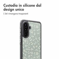 imoshion Design Hülle Samsung Galaxy A36 - Smoke Green Flowers
