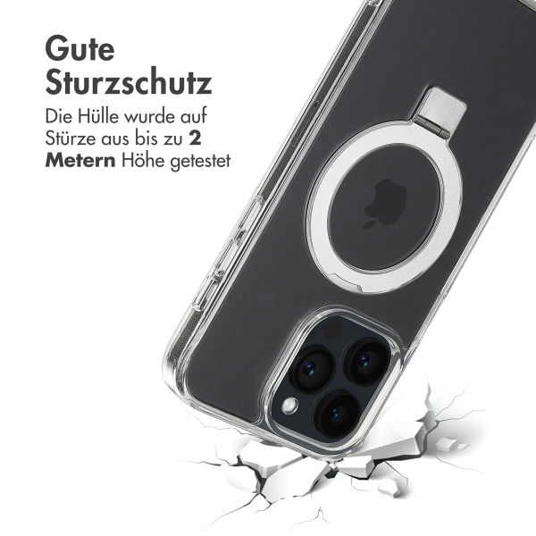 Accezz Ring Stand Backcover mit MagSafe für das Apple iPhone 14 Pro Max - Transparent