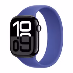 Apple Silikon Solo Loop für  Apple Watch Series 1 - 9 / SE (38/40/41 mm) - Größe 8 - Ultramarine