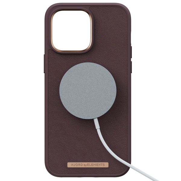 Njorð Collections Genuine Leather MagSafe Case für das iPhone 14 Pro Max - Dark Brown