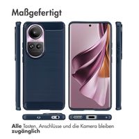 imoshion Brushed Back Cover für das Oppo Reno 10 / 10 Pro - Dunkelblau