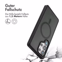 Accezz Rugged Frosted Back Cover mit MagSafe Samsung Galaxy S25 Ultra - Schwarz