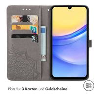 imoshion Mandala Klapphülle Samsung Galaxy A15 (5G/4G) - Grau