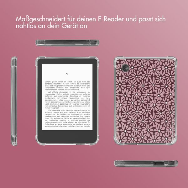 imoshion Design Clear Backcover Kobo Clara Colour / Clara BW - Bloom Love Blush
