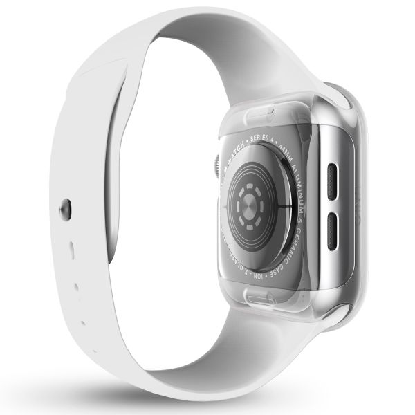 Uniq Garde Hybrid Apple Watch Hülle mit Displayschutz für die Apple Watch 4-6 / SE - 44 mm - Dove (Clear)