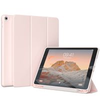 Accezz Smarte Klapphülle aus Silikon Apple iPad 9 (2021) 10.2 Zoll / iPad 8 (2020) 10.2 Zoll / iPad 7 (2019) 10.2 Zoll - Rosa
