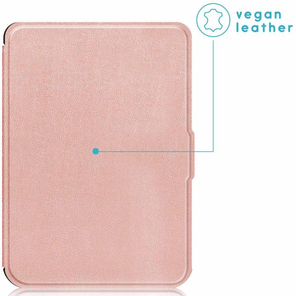 imoshion Slim Soft Case Klapphülle Kobo Clara 2E / Tolino Shine 4 - Rosé gold