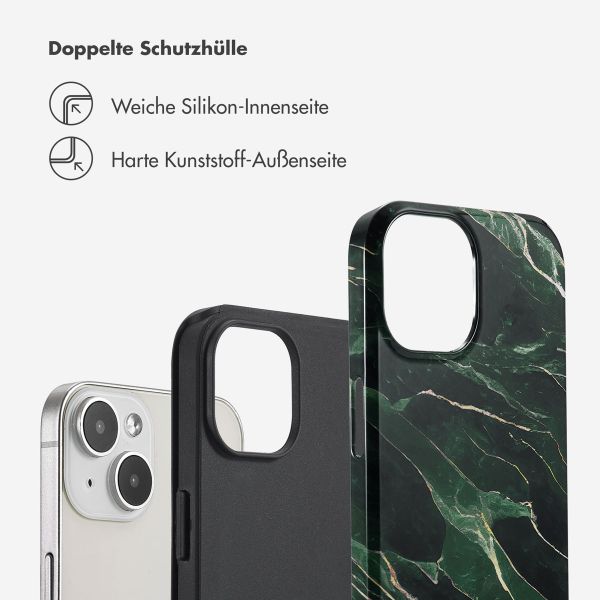 Selencia Vivid Tough Back Cover für das iPhone 14 - Chic Marble Quartz