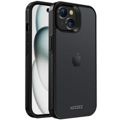 Accezz Rugged Frosted Back Cover Apple iPhone 15 - Schwarz
