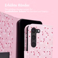 imoshion Design Klapphülle Samsung Galaxy S23 - Blush Berries