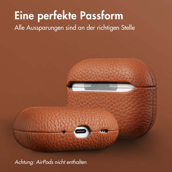 Accezz Echtes Leder Case Apple AirPods Pro 2 - Cognac