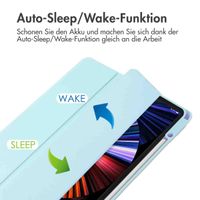 imoshion Trifold Hardcase Klapphülle Apple iPad Pro 12.9 (2018/2020/2021/2022) - Hellblau