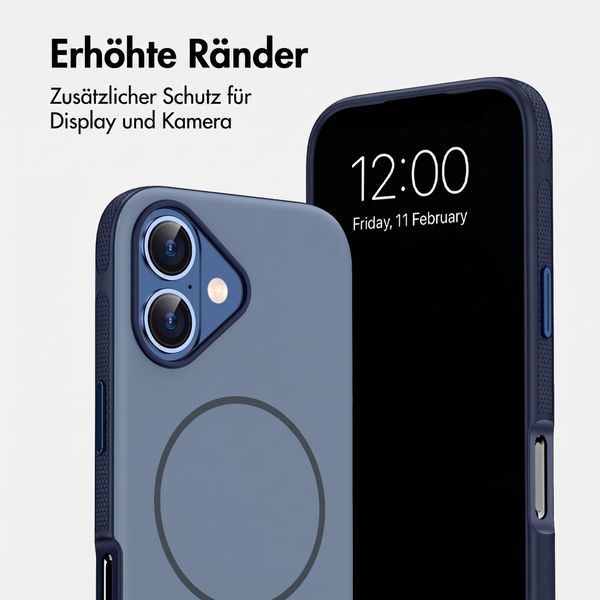 imoshion Color Backcover mit Thin MagSafe Ring Apple iPhone 16 - Dunkelblau