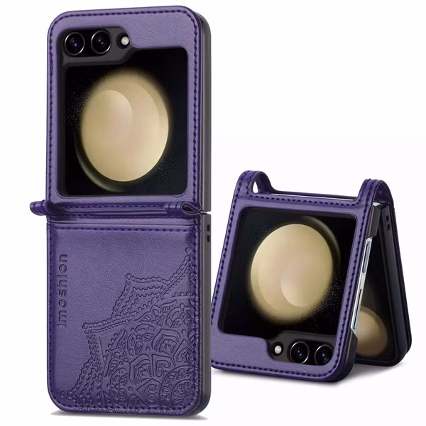 imoshion Mandala Klapphülle Samsung Galaxy Z Flip 7 FE - Violett