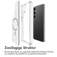 imoshion Klare Glitter Backcover mit MagSafe Samsung Galaxy S25 Plus - Silber