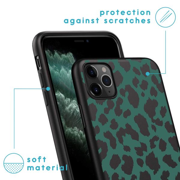 imoshion Design Hülle iPhone 11 Pro - Leopard - Grün / Schwarz