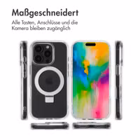 Accezz Ring Stand Backcover mit MagSafe für das Apple iPhone 16 Pro - Transparent