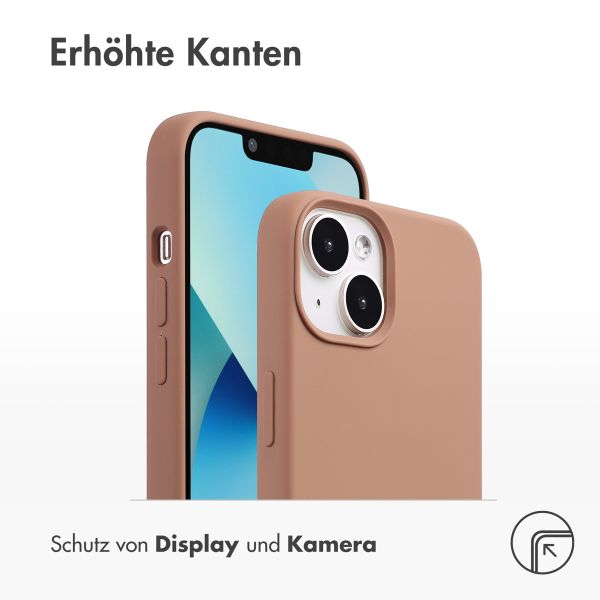 Accezz Liquid Silikoncase mit MagSafe Apple iPhone 13 Mini - lichtbruin