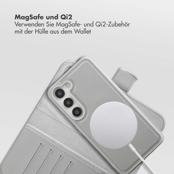 Selencia Olyn Abnehmbare Bookcase mit MagSafe Samsung Galaxy S23 - Grau