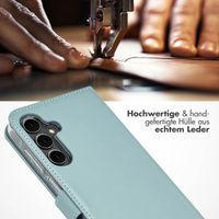 Selencia Echtleder Klapphülle Samsung Galaxy A16 - Air Blue