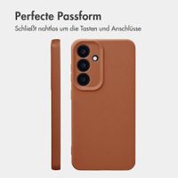 imoshion Texture Backcover Samsung Galaxy S25 - Braun