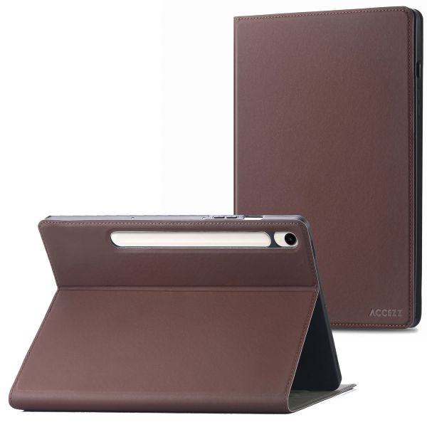 Accezz Classic Tablet Case Samsung Galaxy Tab S10 Ultra / Tab S9 Ultra - Braun