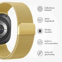 imoshion Magnetisches Milanaise Armband für das  Samsung Galaxy Watch Ultra (2024/2025) - Gold