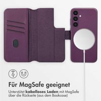 Accezz 2-in-1 Klapphülle aus Leder mit MagSafe Samsung Galaxy S23 FE - Heath Purple