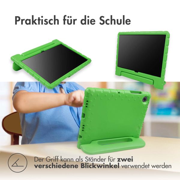 imoshion Hülle mit Handgriff kindersicher Galaxy Tab A7 Lite - Grün
