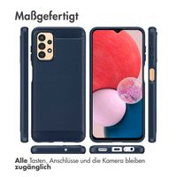 imoshion Brushed Back Cover Samsung Galaxy A13 (4G) - Dunkelblau