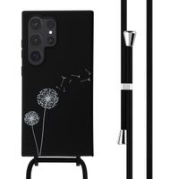 imoshion Silikonhülle design mit Band für das Samsung Galaxy S24 Ultra - Dandelion Black