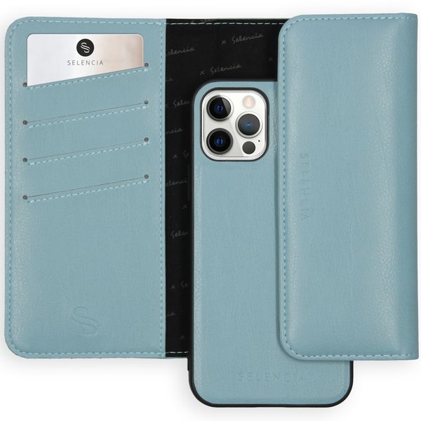 Selencia Clutch Klapphülle aus Leder mit herausnehmbarem Case iPhone 12 (Pro)