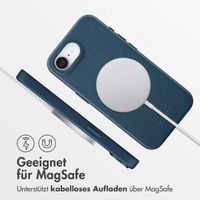 Accezz MagSafe Leather Backcover Apple iPhone 16e - Nightfall Blue
