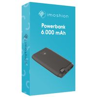 imoshion Powerbank - 6000 mAh - Schnelles Aufladen - Schwarz