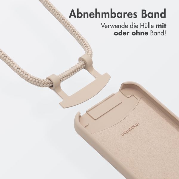 imoshion Color Backcover mit abnehmbarem Handykette und MagSafe Apple iPhone 13 - Nude
