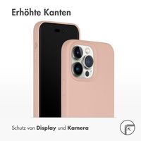 Accezz Liquid Silikoncase für das iPhone 14 Pro Max - Rosa