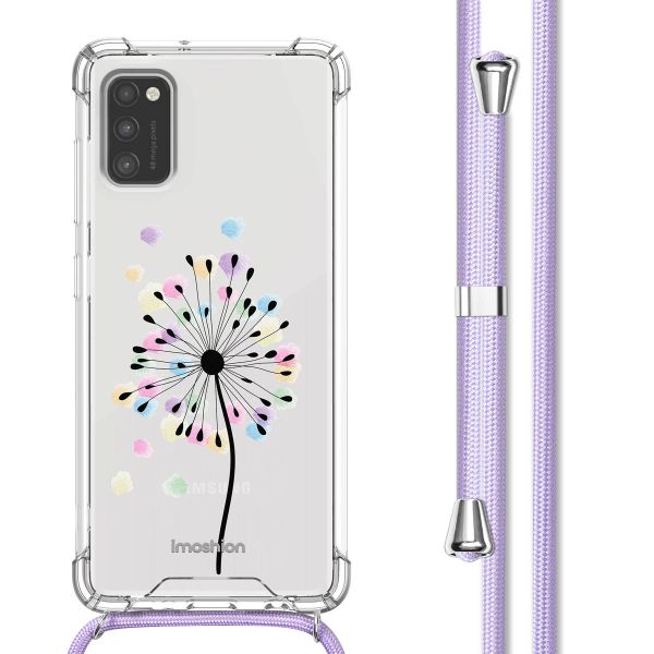 imoshion Design Hülle mit Band für das Samsung Galaxy A41 - Sandstone Dandelion