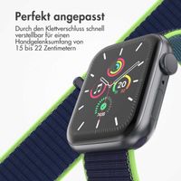 imoshion Nylonarmband für das  Apple Watch Series 1 t/m 9 / SE (38/40/41 mm) | Series 10 / 11 (42 mm) - Lime