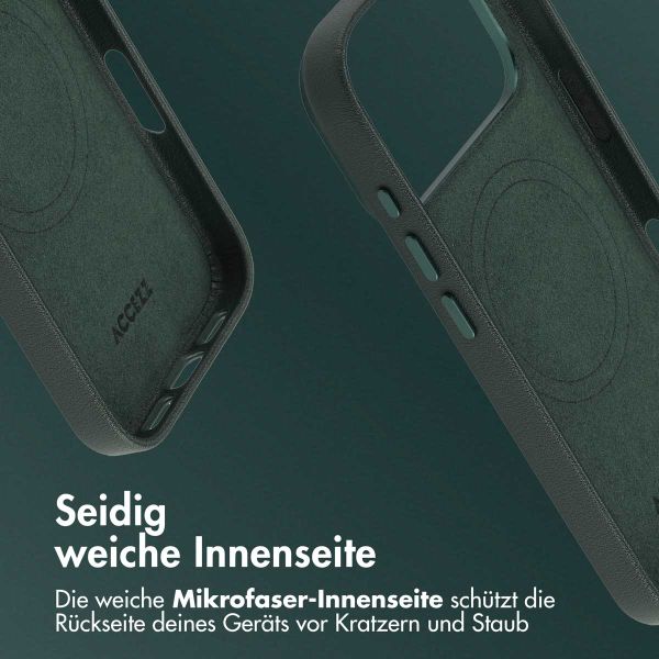 Accezz MagSafe Leather Backcover Apple iPhone 17 Pro Max - Cedar Green