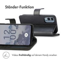 imoshion Luxuriöse Klapphülle Nokia X30 - Schwarz