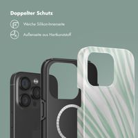 Selencia Vivid Tough Back Cover MagSafe für das iPhone 15 Pro - Nature Grayed Jade