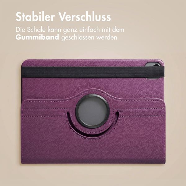 imoshion 360° drehbare Klapphülle Apple iPad Air 11 Zoll (2026) M4 / (2025) M3 / (2024) M2 / Air 5 (2022) / Air 4 (2020) / Pro 11 (2018/2020) - Violett