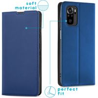 imoshion Slim Folio Klapphülle  Xiaomi Redmi Note 10 (4G) / Note 10S - Blau